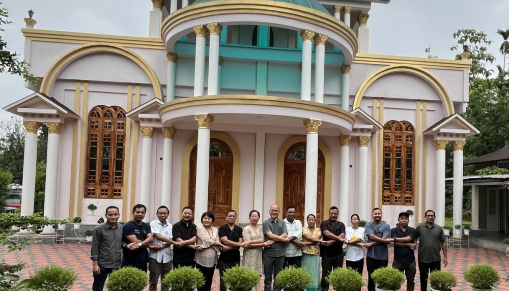 The photo was captured at the church where “Handful of Rice” ministry started, Nisangram Baptist Church.