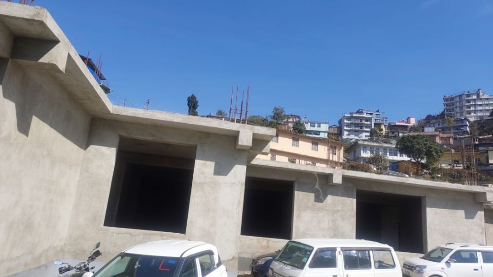 The Tertiary Care Cancer Centre (TCCC) under construction.