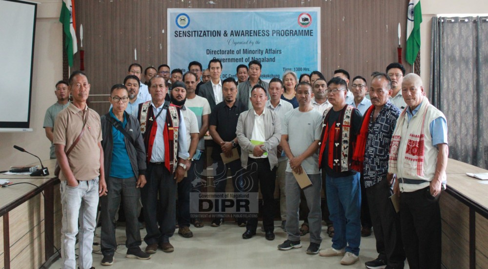 Officials along with the participants during the awareness programme held at the DC’s Conference Hall in Mokokchung on May 14. (DIPR Photo)