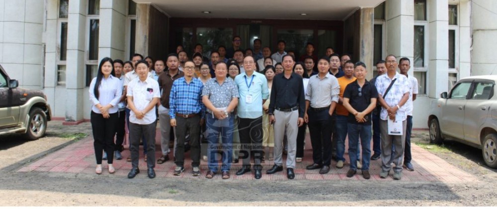 DC & Principal Census Officer, Dimapur, Dr Tinojongshi Chang and others during the inaugural day of the three-day Field Trainers Training programmes for officials from Dimapur, Niuland, Chümoukedima, Peren and Mon districts in Dimapur on May 27. (DIPR Photo)