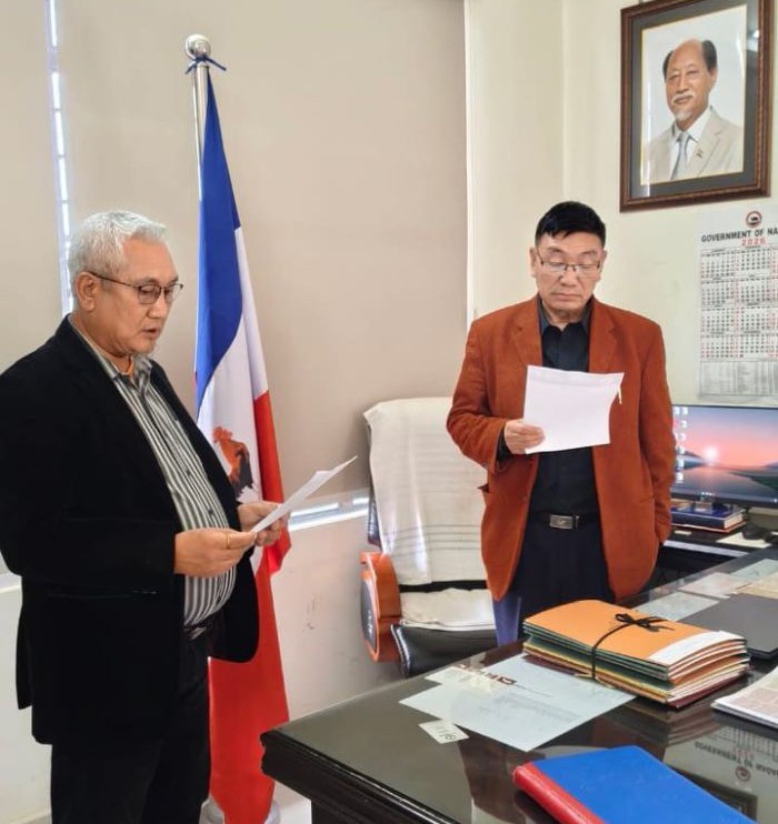 K Elu Ndang formally joins the Naga People's Front (NPF) on May 7.