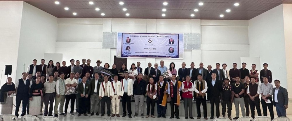 Dignitaries and others with HSLC and HSSLC toppers on May 9.