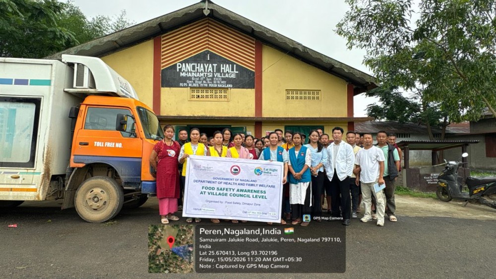 Participants during the Food Safety sensitisation programme organised at the village council level in four villages of Peren District on May 14 and 15.