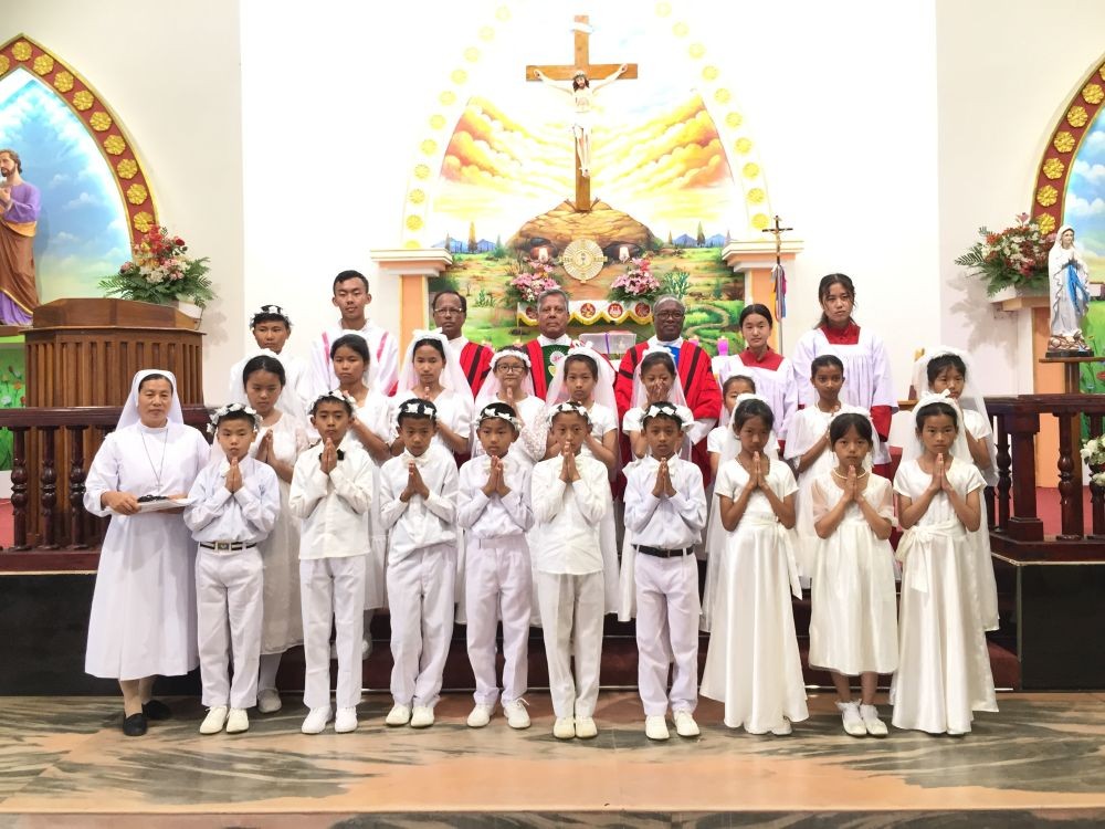 Delegation of the service during the Parish Feast Day in Wokha on June 28.