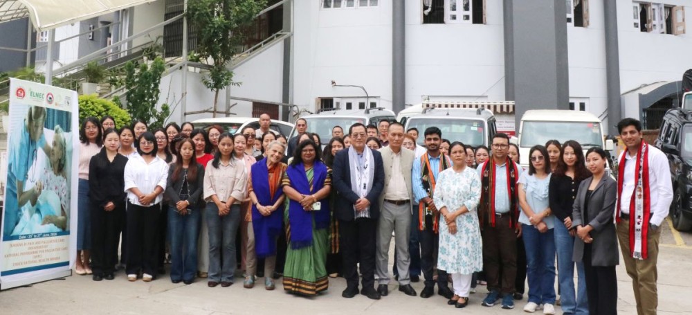 Officials along with the participants during the commencement of the three-day palliative care training held at the Conference Hall of DHFW in Kohima on June 25.