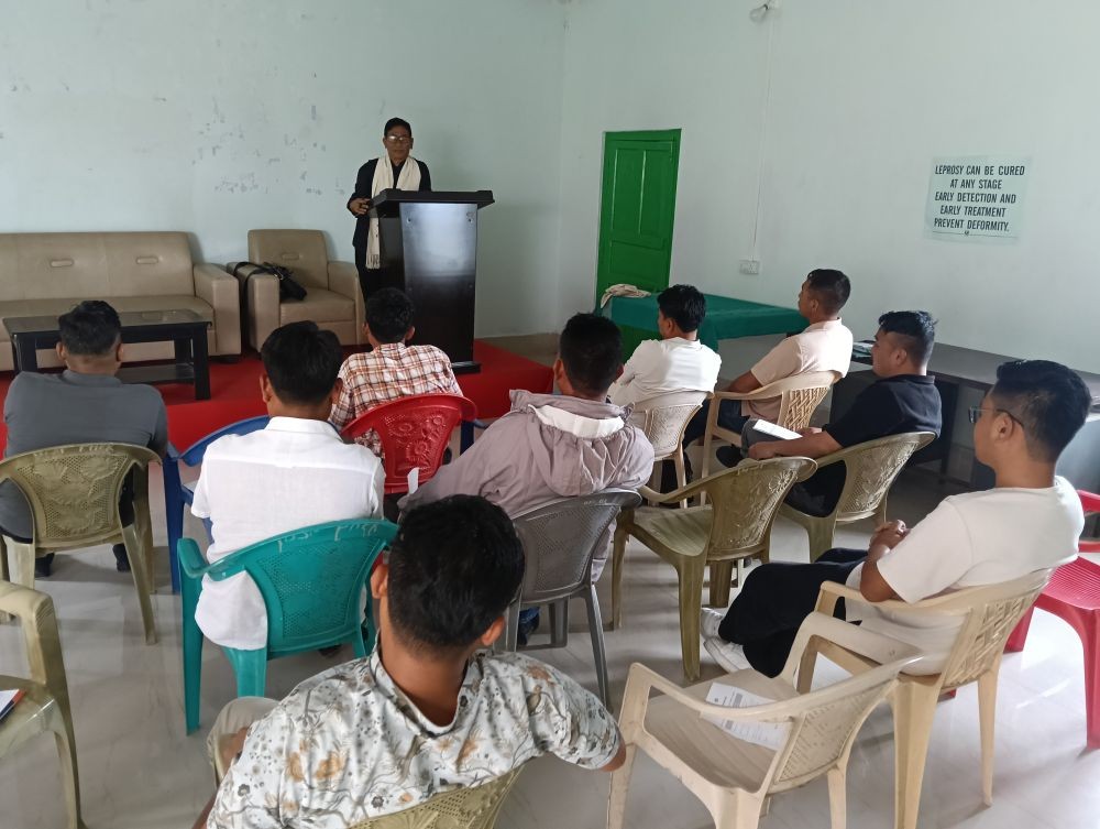 State Leprosy Officer Dr Ruokuohelie Rutsa and others during the district review meeting of the National Leprosy Eradication Programme in Phek on June 29. (Photo Courtesy: CMO Phek)