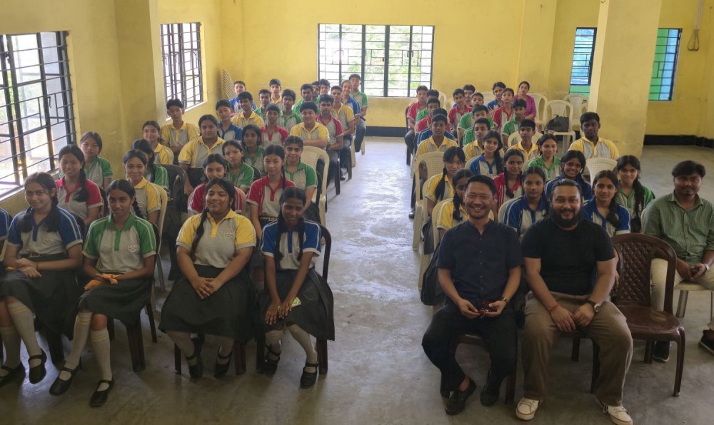Students and faculty during the AI integration seminar in Dimapur on June 6.