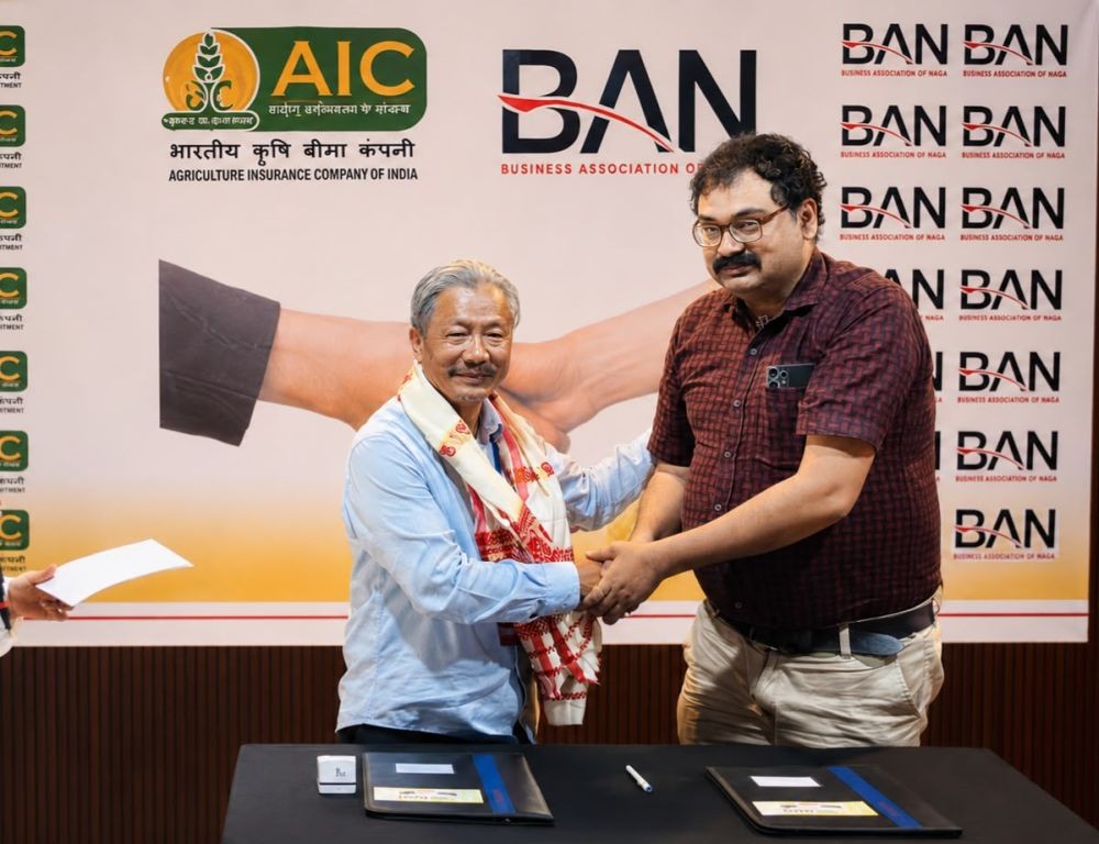 BAN, AICIL officials pose for a photo during the singing of the MoU in Dimapur on June 18.
