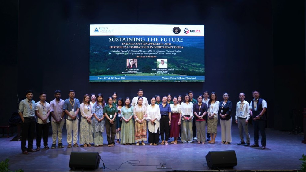 Participants of the two day national seminar held at Tetso College on June 25 and 26.