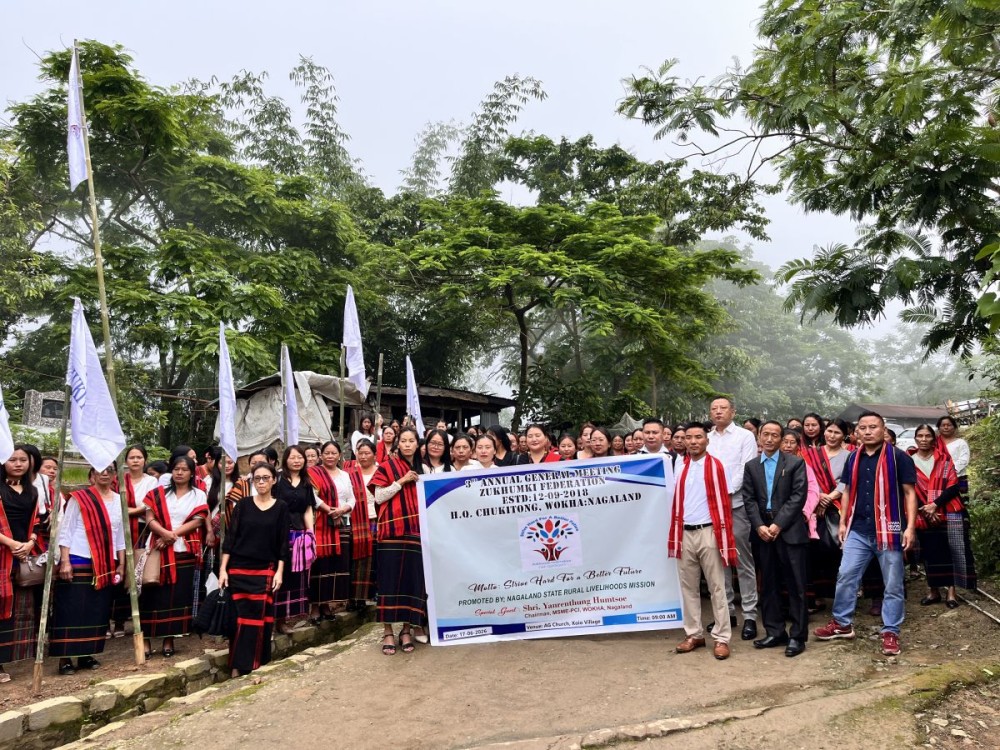 Special guest Yanrenthung Humtsoe, Chairman of MSME-PCI Wokha District along with the participants. (Morung Photo)