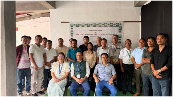 NABARD officials during the inauguration of its office in Mon on June 6.