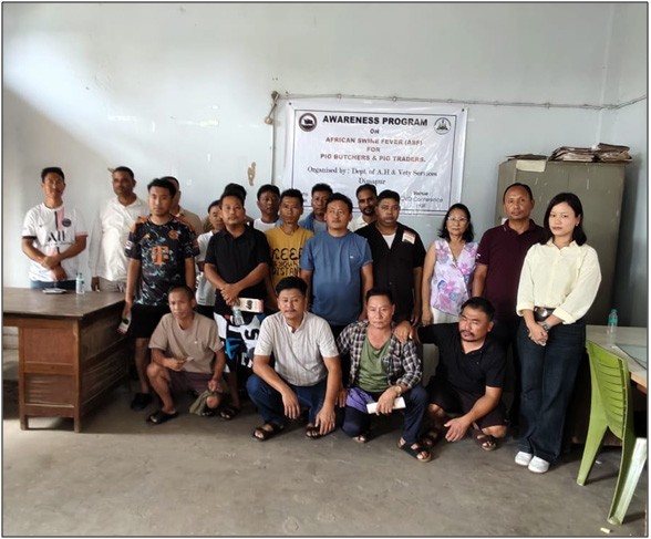Officials along with the participants during the ASF awareness programme held at the Conference Hall of the CVO in Dimapur on June 4.