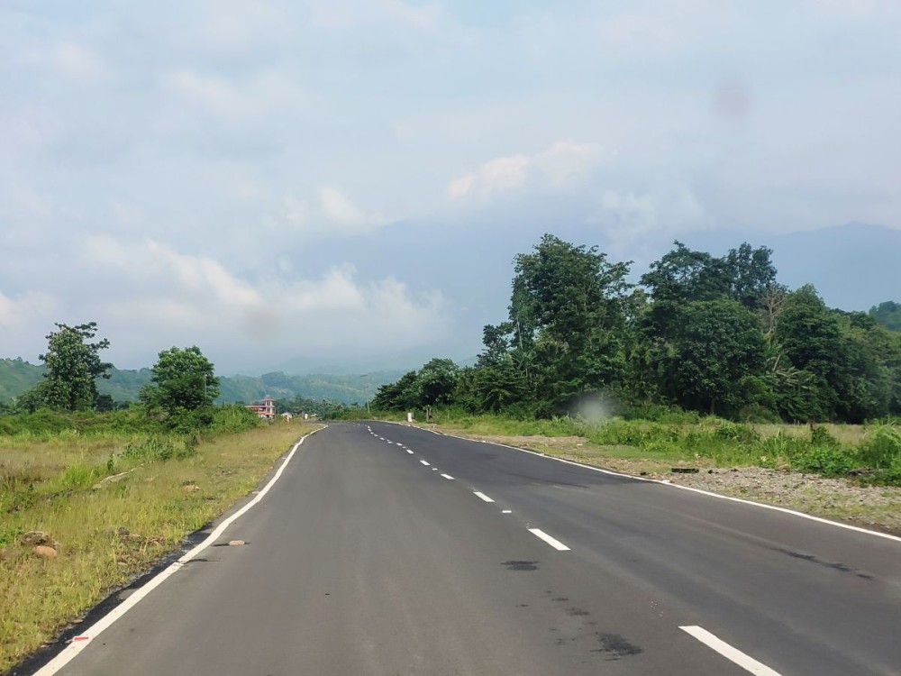 A road in Peren district. (Morung Photo)