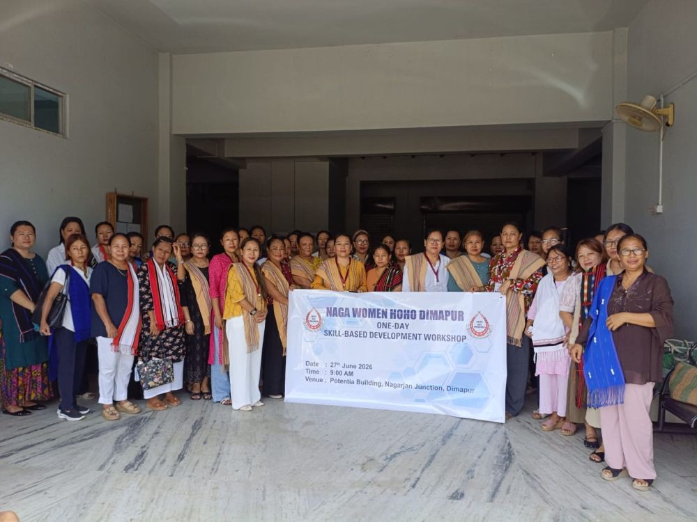 NWHD officials along with the participants during the skill-based development workshop held at the Potentia Building in Nagarjan Junction, Dimapur on June 27.