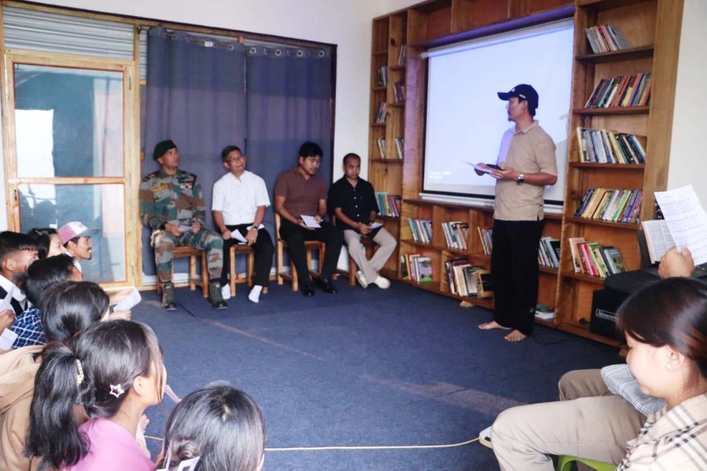 Officials and others during the inaugural programme of ‘Youth Khiang Yam’ (Youth Morung) held at the IBAPWO Office in Medical Ward, Pungro Town.