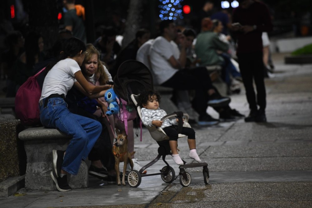 Caracas: People gather for safety after an earthquake at Altamira Square in Chacao municipality of Miranda state, Venezuela, June 24, 2026.(Photo: Xinhua via IANS)