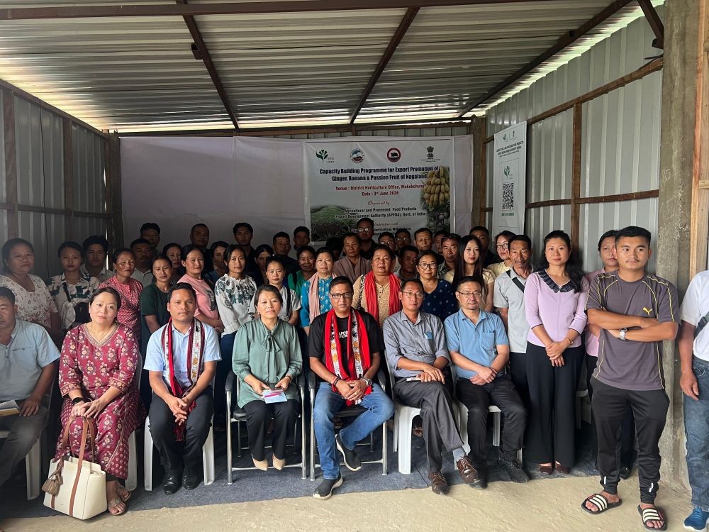 Officials along with the participants during the capacity-building programme held at the District Horticulture Office in Mokokchung on June 3.