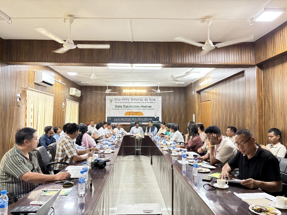 Officials and stake holders at the meeting held at ICAR, Nagaland Centre Medziphema on June 12.