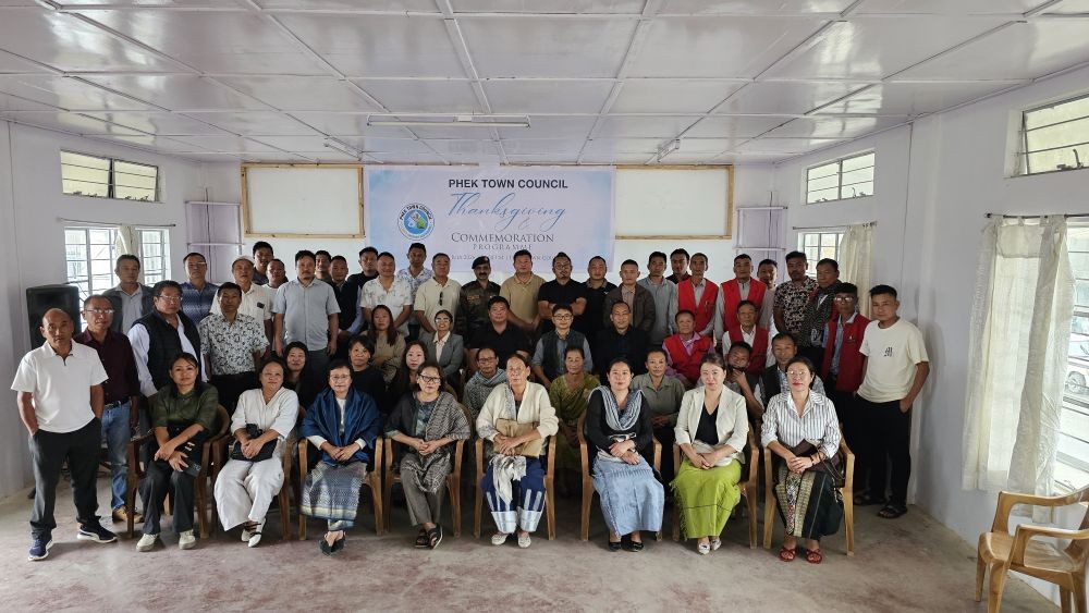 Dignitaries and others during 2nd anniversary of PTC formation on July 9 at Phek town.