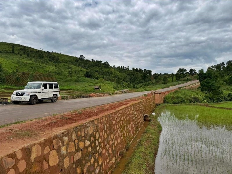 . A picture of the Shillong-Umroi airport road (Photo for representation; source: X/@MeghalayaGov)