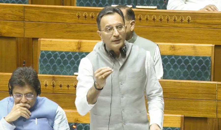 Minister of State Jitin Prasada speaks in the Lok Sabha during the Budget Session of Parliament in New Delhi on March 17, 2026. (IANS/Video Grab/Sansad TV File Photo)