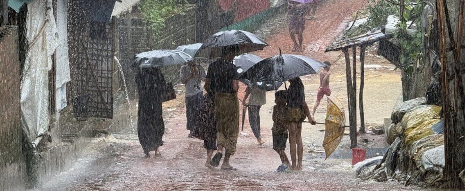 Rights body warns of monsoon risks endangering lives of Rohingya refugees in Bangladesh. (IANS File Photo)