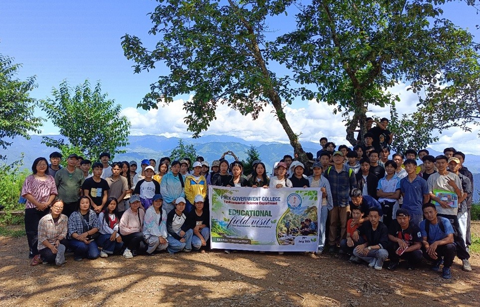 Students of Phek Government College undertook a field trip to Lozaphuhu Community Conserved Area  on July 25.