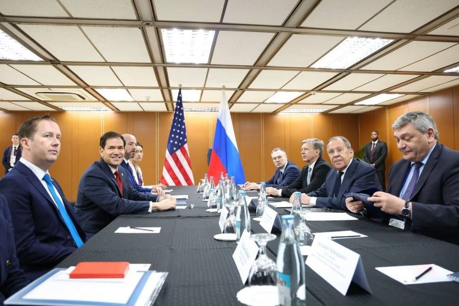 Russian Foreign Minister Sergei Lavrov, US Secretary of State Marco Rubio (Image Credit: X/@mfa_russia)