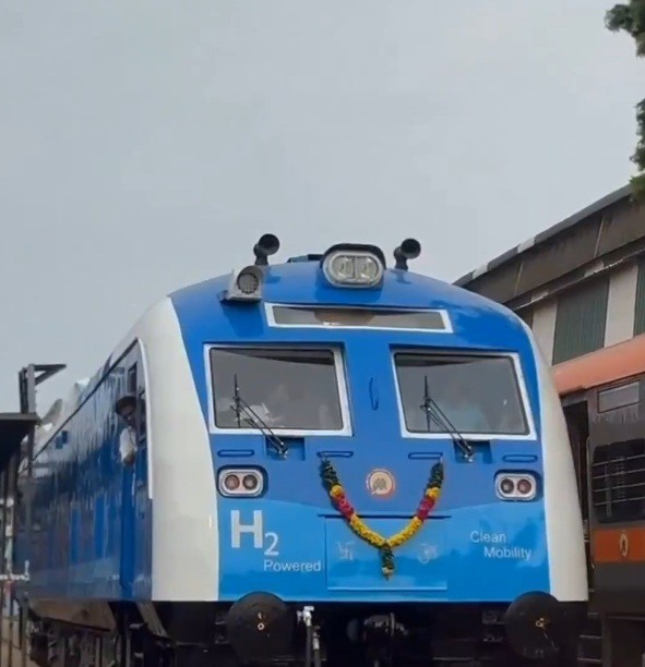 How India's first hydrogen-powered train will generate its own power and carry 2,600 passengers. (IANS Photo)