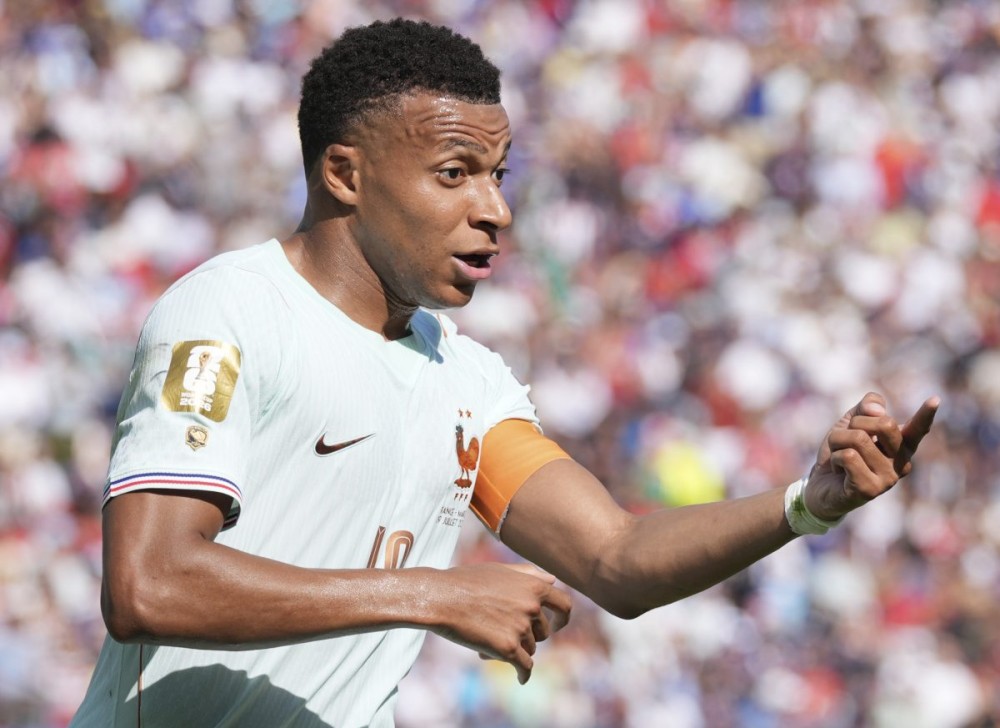 Boston: Kylian Mbappe of France reacts during the quarter final match between France and Morocco at the 2026 FIFA World Cup at Boston Stadium in Boston, the United States, July 9, 2026. (Photo: Xinhua via IANS)