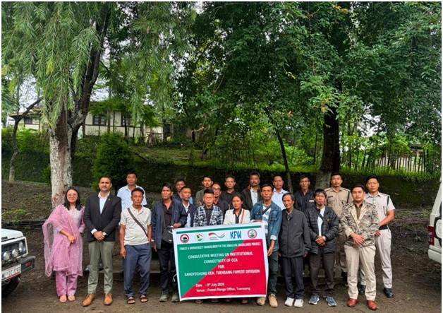 Representatives of six villages under the Sangyochung cluster, Community Conserved Area (CCA) leaders, Village Council representatives and officials of the Tuensang Forest Division on July 8.