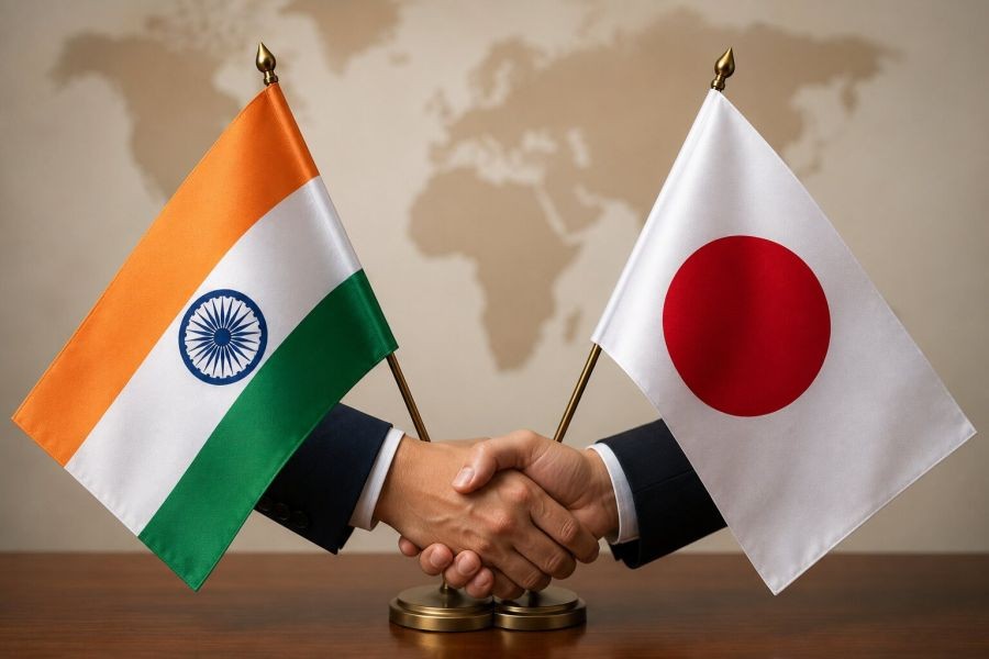 India, Japan deepen strategic partnership with pacts on AI, defence, clean energy and economic security. (IANS Photo)