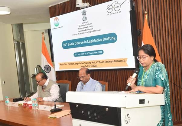 Legal Affairs Secy Rajiv Mani stresses uniform legislative drafting across country. (IANS Photo)