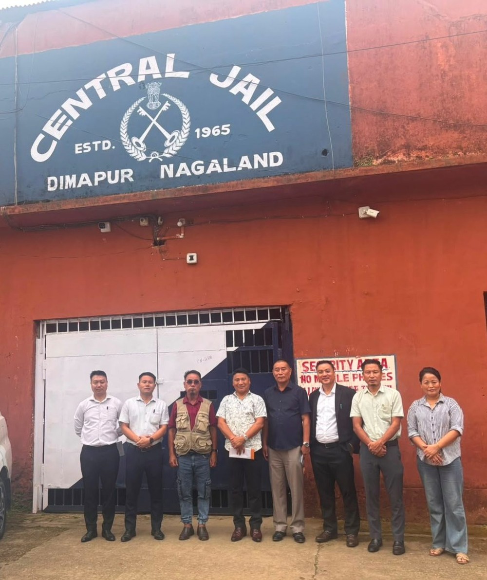 Members of the NSLSA, Dimapur District Legal Services Authority (DDLSA) and Central Jail, Chümoukedima, during an awareness programme on the NALSA JAGRITI Scheme on July 18. (Photo Courtesy: NSLSA)
