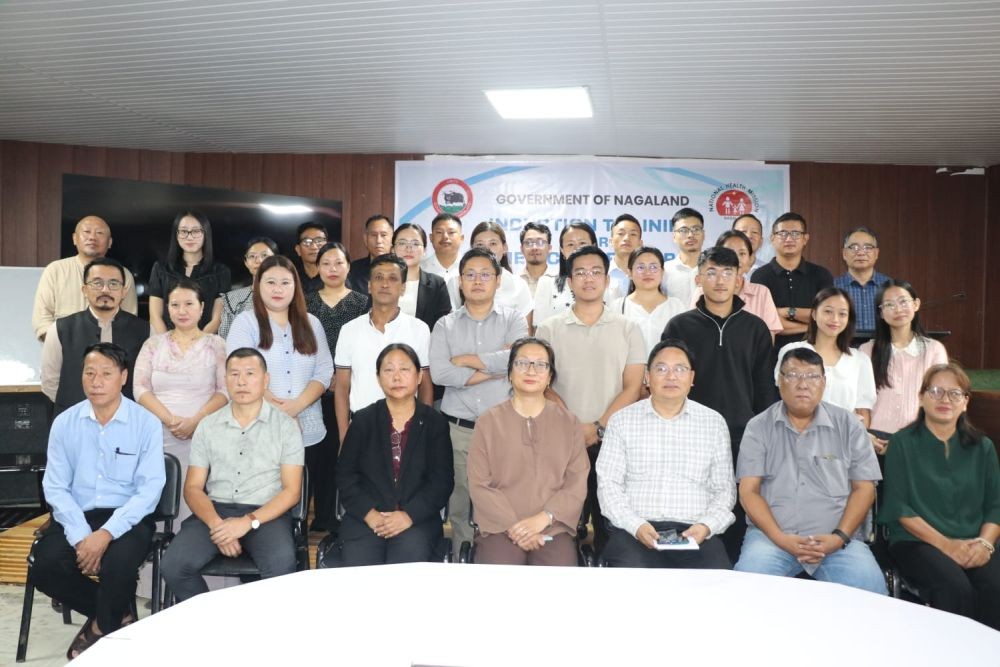 Officials along with the new recruit during an induction programme held at the DHFW conference hall in Kohima on July 28.