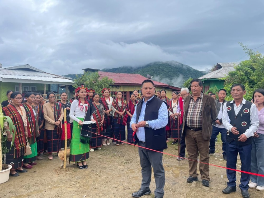 Dr Along Tzudir, DHO, Zunheboto inaugurated the first Chilli Festival at Sapotimi Village under Zunheboto district on July 17. (Morung Photo)