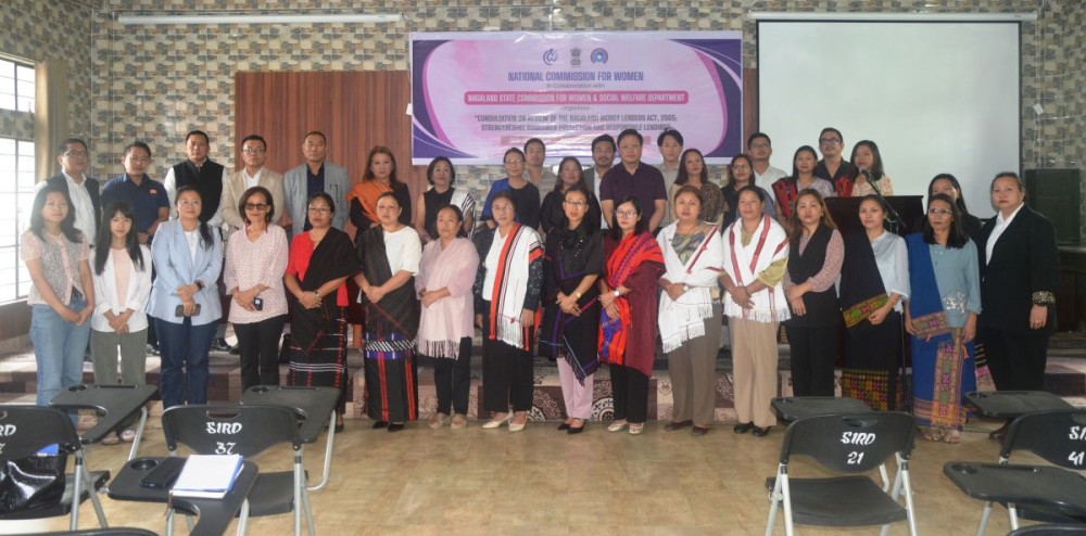 NSCW organised a state-level consultation to review the Nagaland Money Lenders Act, 2005 at the SIRD conference hall in Kohima on July 17. (Photo Courtesy: NSCW)