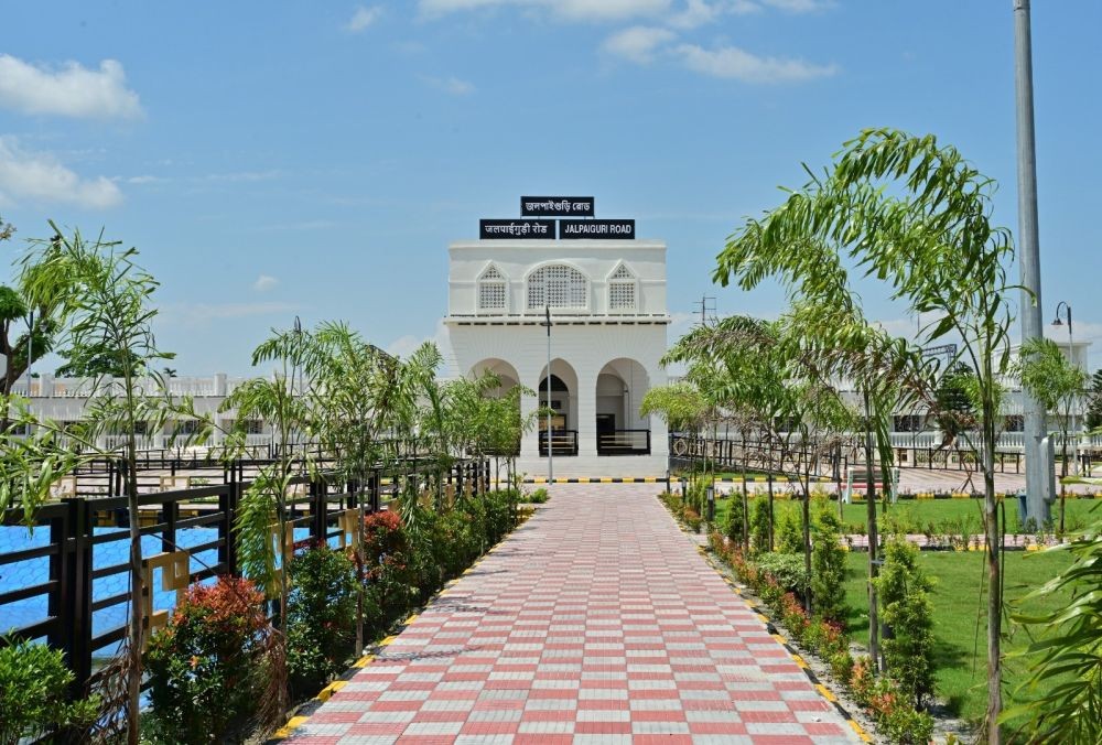 A view of the revamped Majbat railway station in Assam and Jalpaiguri Road. (Photo Courtesy: NFR)