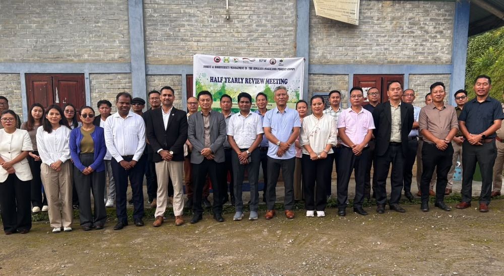 Officials pose for photo during the FBMP review meeting held in Mokokchung on July 3.
