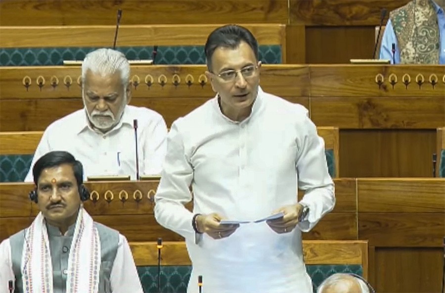 Bharatiya Janata Party (BJP) MP Jitin Prasada speaks during the discussion on the Public Examinations (Prevention of Unfair Means) (Amendment) Bill, 2026, in the Lok Sabha during the Monsoon Session of Parliament in New Delhi on July 29, 2026. (IANS/Sansad TV Photo)