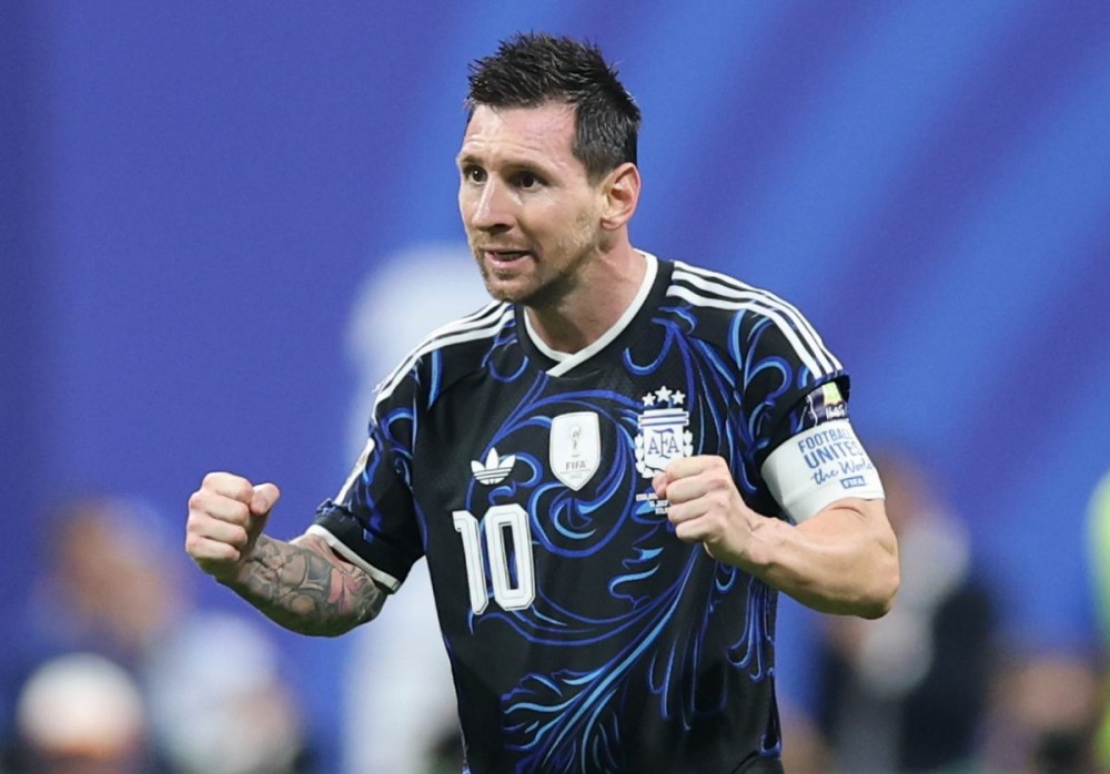 Atlanta: Lionel Messi of Argentina celebrates during the semifinal match between Argentina and England at the 2026 FIFA World Cup at Atlanta Stadium in Atlanta, the United States, July 15, 2026. (Xinhua via IANS)