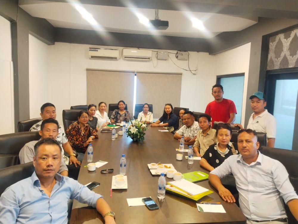 Members of SVAN and SEWA during an emergency meeting held in Dimapur on July 7. (Photo Courtesy:  SEWA)