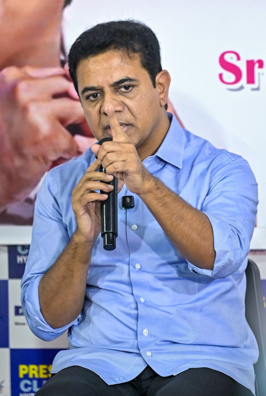 Bharat Rashtra Samithi (BRS) Working President K.T. Rama Rao addresses an interactive ‘Meet the Press’ programme as part of the Telangana Formation Week celebrations at Press Club Hyderabad, in Hyderabad, on June 3, 2026. (IANS File Photo)