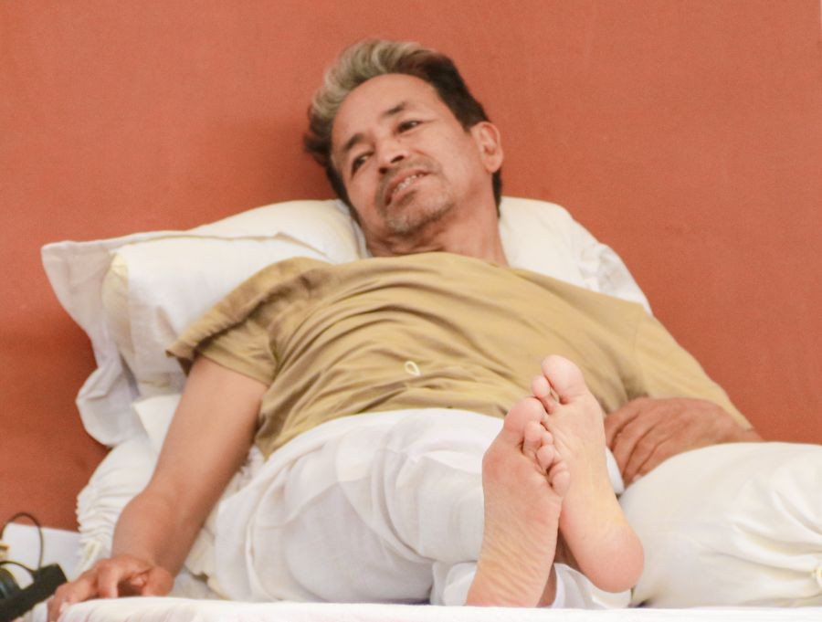 Activist Sonam Wangchuk during the 19th day of his indefinite hunger strike at the Cockroach Janta Party (CJP) protest site at Jantar Mantar in New Delhi on July 16, 2026. Wangchuk is protesting against alleged irregularities in the NEET examination and demanding the resignation of Union Education Minister Dharmendra Pradhan. (IANS Photo)