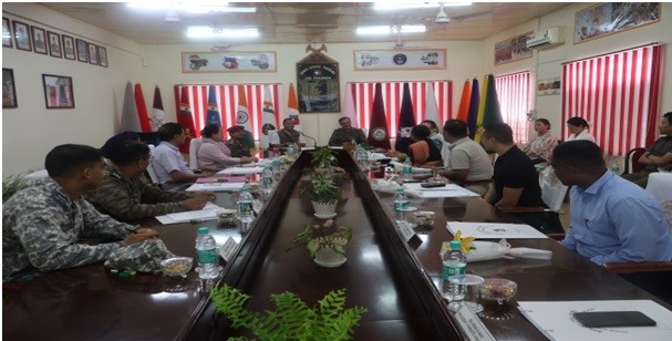 The 33rd Local Board of Administration (LBA) meeting of Sainik School Punglwa being held on July 10.