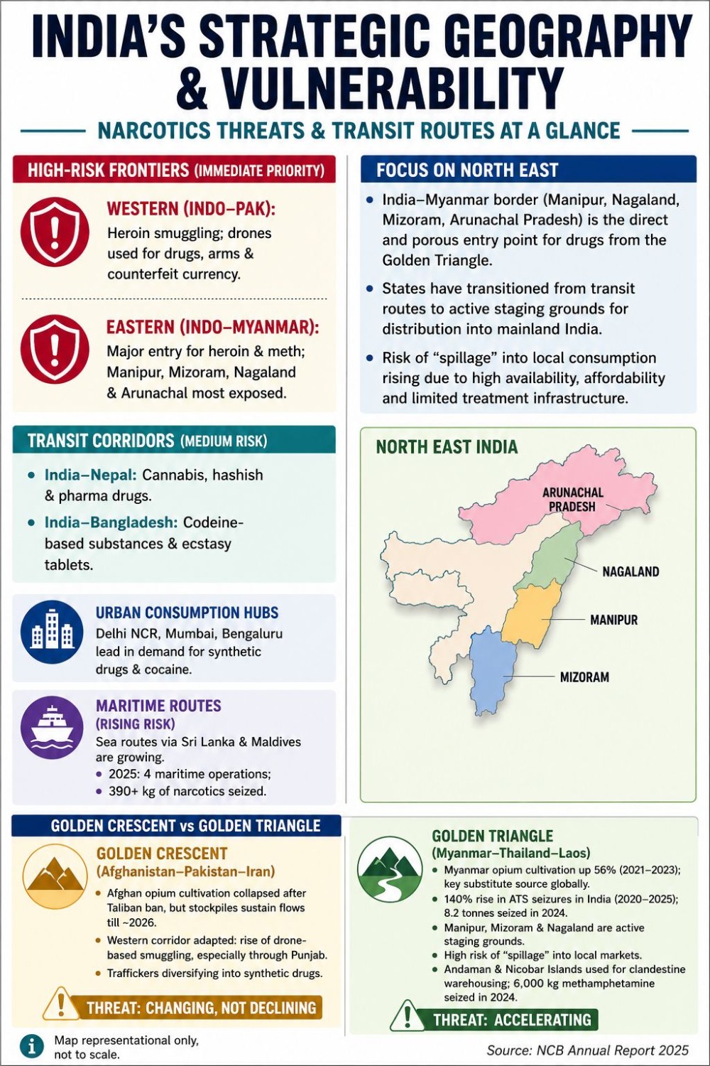 Graphic created based on data from the NCB Annual Report 2025 with AI assistance.