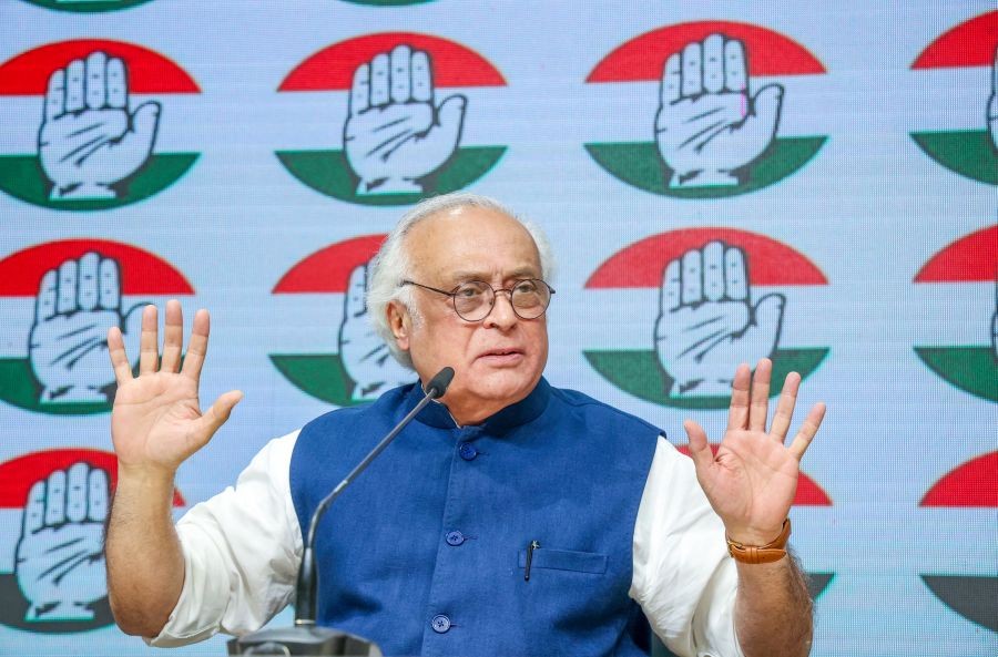 AICC General Secretary (Communications) and Congress MP Jairam Ramesh addresses a press conference at AICC Headquarters in New Delhi on April 3, 2026. (IANS File Photo)