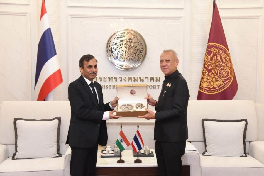 India's Ambassador to Thailand Puneet Agrawal and Thailand's Deputy Prime Minister Phipat Ratchakitprakarn (Image Credit: X/@IndiainThailand)