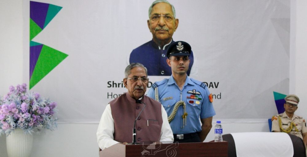 Governor Nand Kishore Yadav speaking during his visit to the National Institute of Technology (NIT), Nagaland at Chümoukedima on July 30. (DIPR Photo)