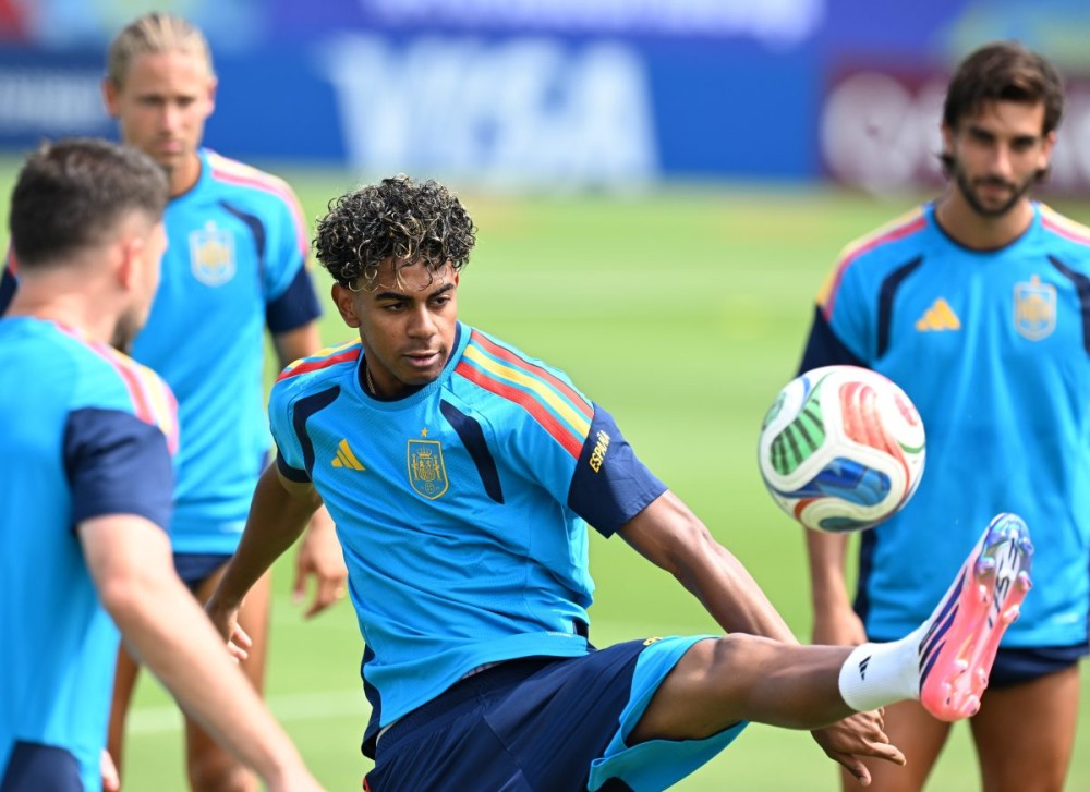 Dallas: Lamine Yamal of Spain attends a training session ahead of the round of 16 match between Portugal and Spain at the 2026 FIFA World Cup in Dallas, the United States, on July 5, 2026. (Xinhua via IANS)